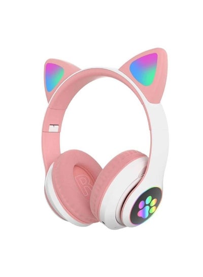 Cat Ear Headphones  Wireless Gaming Headset Bluetooth 5.0 Kids