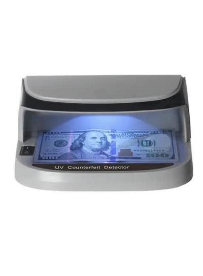 UV Counterfeit Bill Money Detector, Small Footprint, Portable, Rechargeable, Lightweight, Bills Credit Cards Banknote Passports IDs All Currencies, Auto ON/Off, LED Light Currency Check