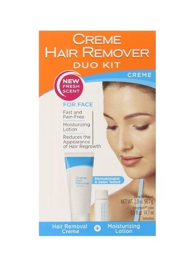 Hair removal cream set for face upper lip and chin