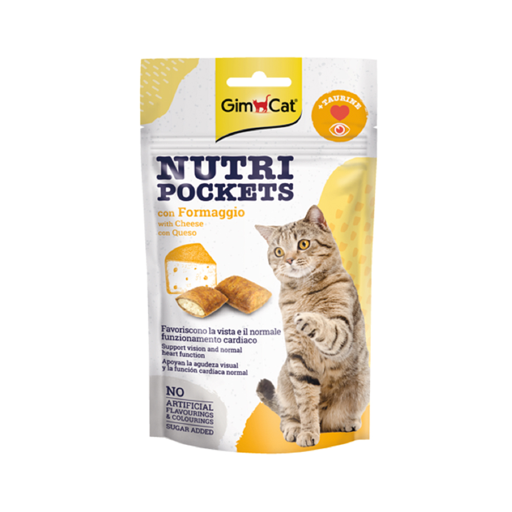 Gimcat Nutri Pockets With Cheese and Taurin 60G