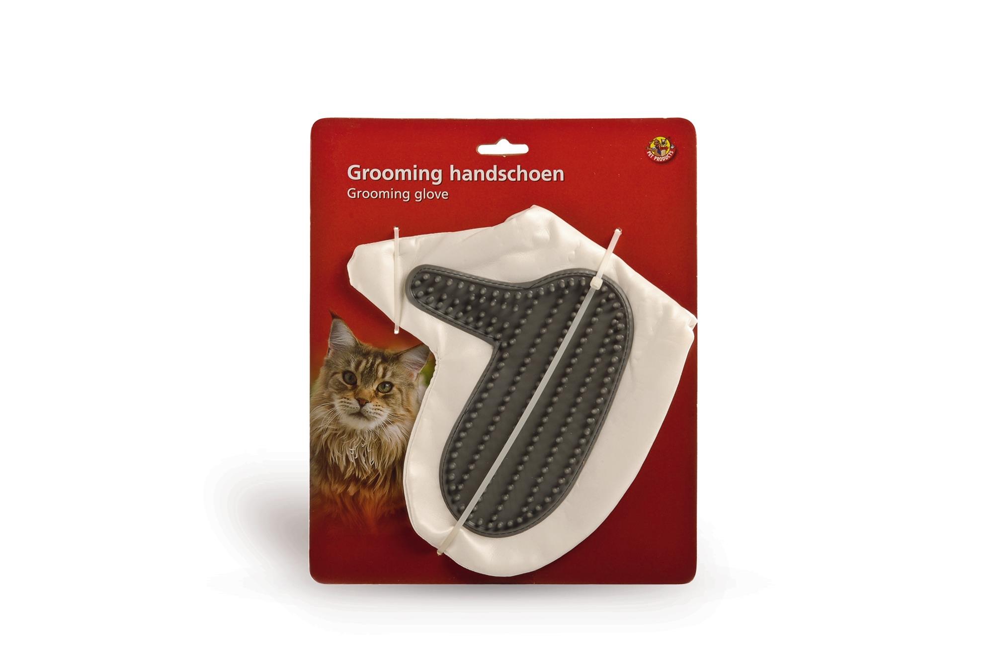 Bz Grooming Glove 4 Cats Grey