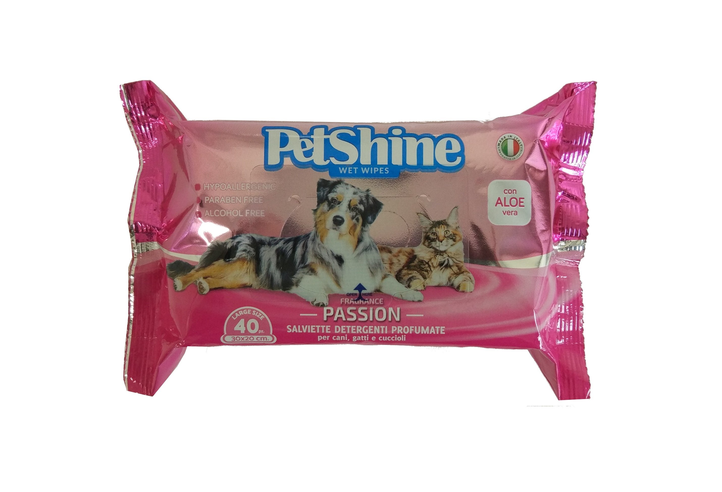 PetShine Wet Wipes Passion 40Pcs