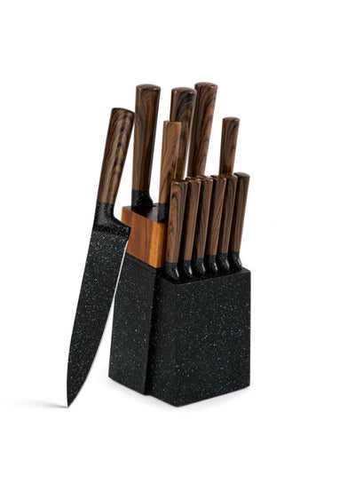 12-piece Non-stick Coating Knife Set | Kitchen Knife Set for Home| Knife Set with Stand | Professional Knife Set | Chef Knife Professional | Kitchen Knives