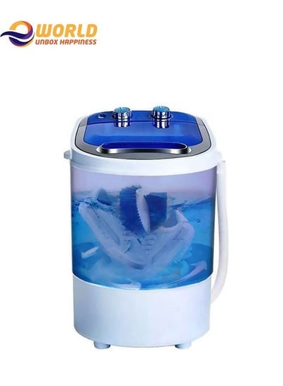 Portable Mini Shoe Washing Machine Compact Cloth Laundry with Spinner Dryer and Brush