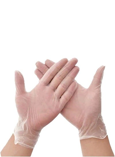 100-Piece Vinyl Disposable Gloves Clear Small