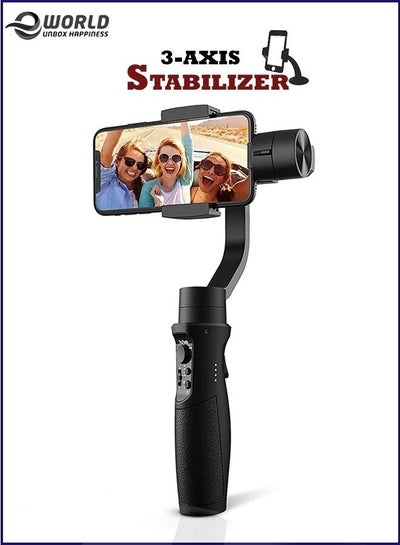 3-Axis Gimbal Stabilizer for Smartphone Vlog Youtuber Live Video Record with selfie stick Sport Inception Mode Face Object Tracking Motion Time-Lapse.