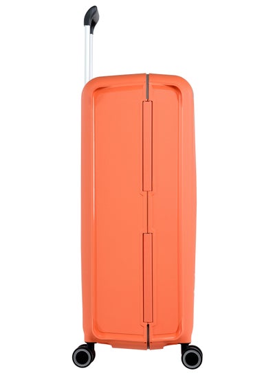 Vertica Hard Case Travel Bag Luggage Trolley Polypropylene Lightweight Suitcase 4 Quiet Double Spinner Wheels With Tsa Lock B0006 Orange
