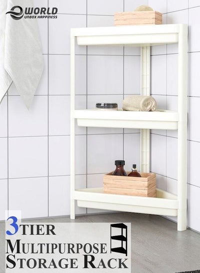Adjustable 3-tier Rack Organizer Extendable Shelf For Home Kitchen, Bathroom