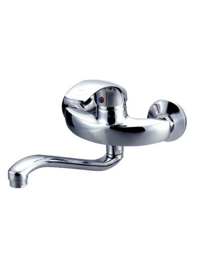 Wall Mounted Single Lever Kitchen Sink and Basin Mixer With Swivel Spout HWSA6106