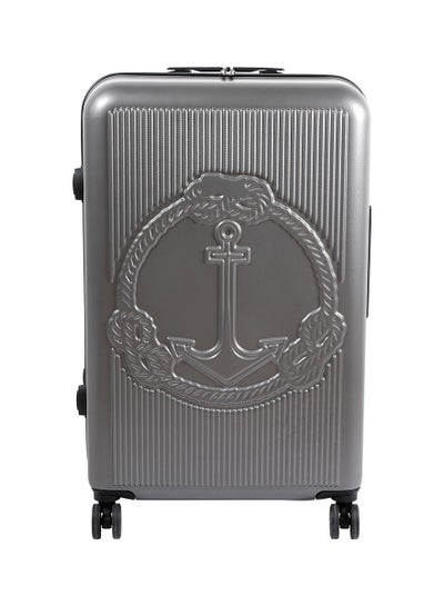 Biggdesign Lightweight Ocean Design Carry On Luggage with Spinner Wheel and Lock System Gray 24-Inch