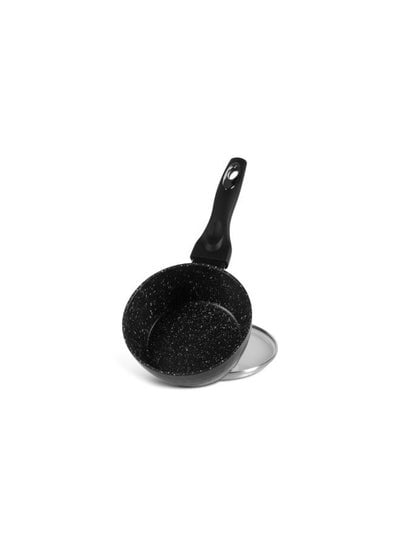 EDENBERG 12 piece Black Diamond Design Cookware Set | Stove Top Cooking Pot| Cast Iron Deep Pot| Butter Pot| Chamber Pot with Lid