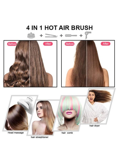 One Step Hair Dryer Volumizer Electric Hot Air Hair Straightener Curler Styling Brush Salon Negative Ion Generator Curling Comb