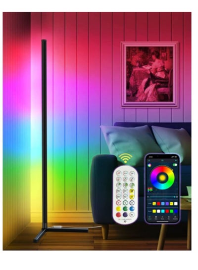 Vmax led multicolour floor light controlled with remote and app , corner ambient colour changing standing light