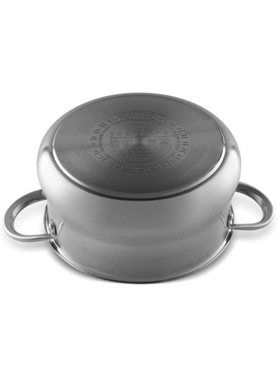EDENBERG 12-piece Cookware Set | Stainless Steel Cookware | Stainless Steel Non-Stick Fry Pan |Stove Top Cooking Pot| Cast Iron Deep Pot| Butter Pot| Chamber Pot with Lid