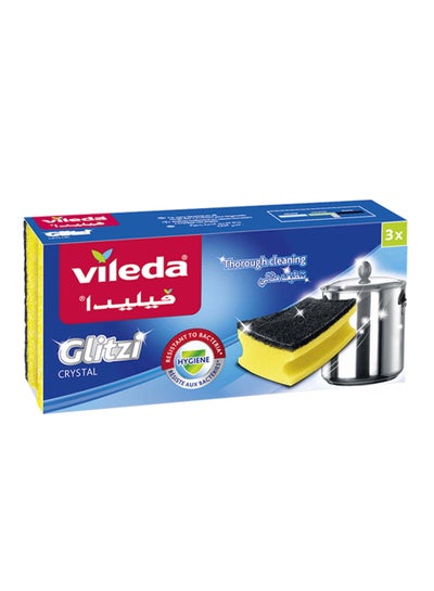 Vileda glitzi crystal removes the toughest dirt