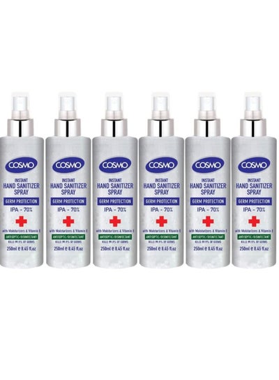 COSMO SANITIZER SPRAY 250ML PACK OF 6