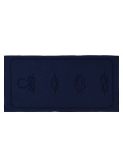 Sailor Knot Design 100% Turkish Cotton Beach Towel Navy Blue 70x140cms