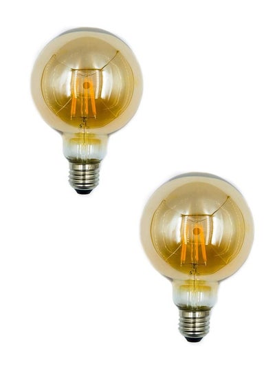 LED Bulb Edison Vintage 8W Warm White 95x138 millimeter 2 pcs