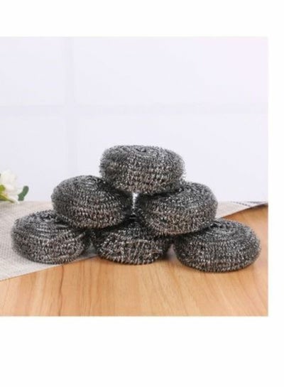 6 Pcs Stainless Steel Scouring Ball for kitchen Cleaning