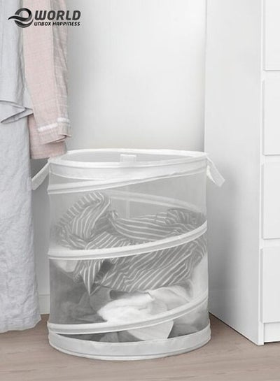 Freestanding Laundry Bag Organiser Basket Hamper Laundry With Holders