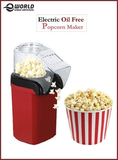 MINI Electric Oil Free Hot Air Popcorn Maker Home Household Machine for Party Snacks.