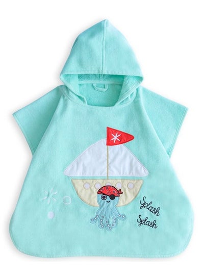 Milk&Moo Kids Poncho Sailor Octopus Hooded Beach Towels for Kids