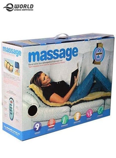 Vibrating Massage Seat Cushion Mat with 9 Massaging Motors and Dual Speeds for Release Stress