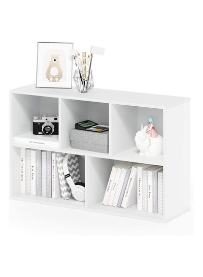 5 Cube Reversible Open Shelf Free Standing Book Case Storage Rack for Home and Office Use