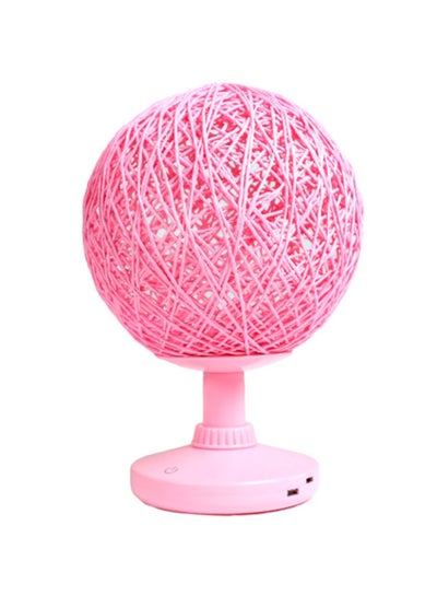 Fashionable LED Touch Table Lamp with USB Charging  Pink