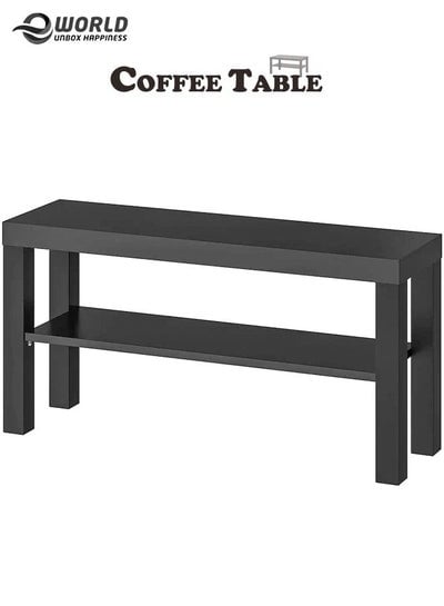 Modern Coffee Bench with Open Shelves Living Room Shelf for Home Decor Book Shelf for home and offices.