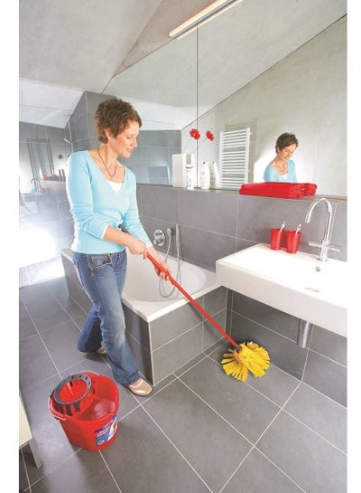 Soft Supermocio Floor Mop with Stick Yellow/Red