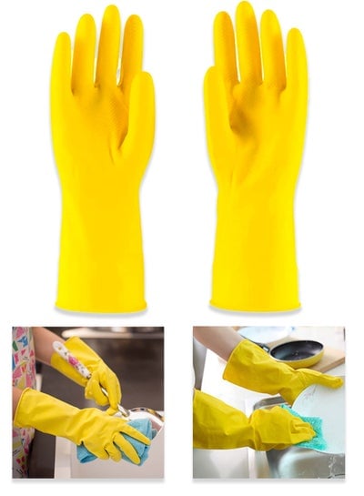 Anti Slip Super Household Rubber Cleaning / Dishwashing Multi purpose gloves