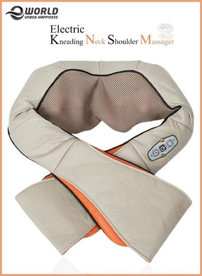 Electric Kneading Therapy Neck Massage, shoulders, abdomen, legs and Back Massager deep Relaxation by 3speed strength and 2 massaging direction