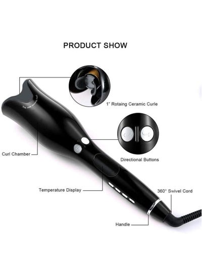Automatic Iron Hair Curler Roller with Ceramic Rotating Barrel