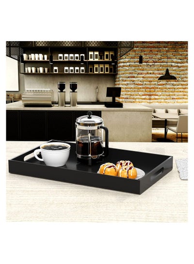 Acrylic Decorative Serving Tray for Coffee Tea and Household Items with Handle