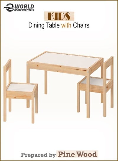 Kids Wood Furniture Activity Table With Chairs Set