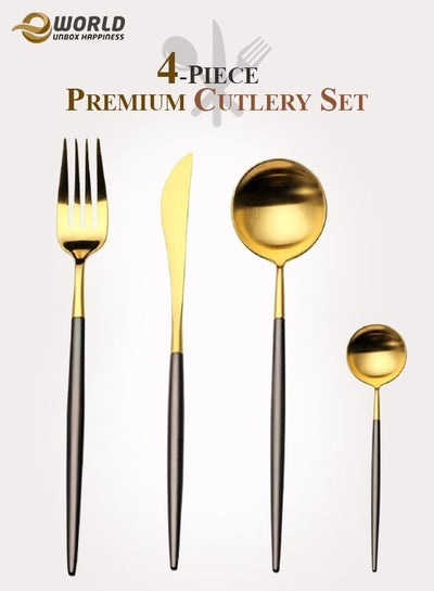 4-Piece Premium Stainless Steel Cutlery and Flatware Dinner Set