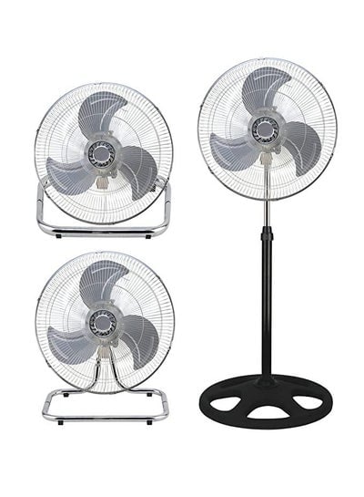 3 in 1 Industrial Fan with 3 Speed, Stand Desk & Wall Compatible 18" 2 set