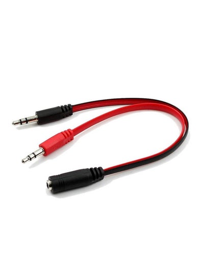 Audio Splitter Cable Stereo AUX 2 Male to 1 Female