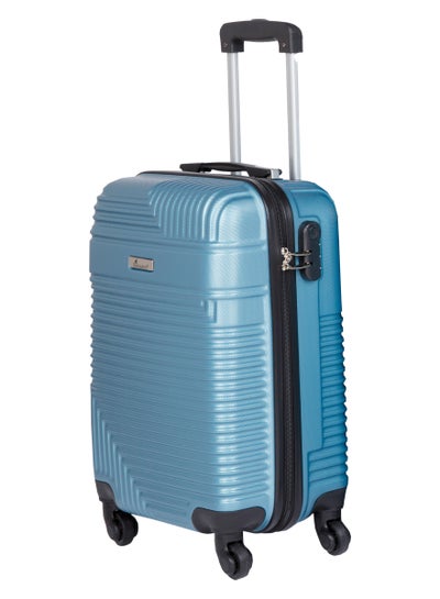 Hard Case Suitcase Luggage Trolley for Unisex ABS Lightweight Travel Bag with 4 Spinner Wheels KH120 Light Blue