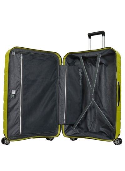 Knight Hard Case Travel Bag Luggage Trolley Polypropylene Lightweight Suitcase 4 Quiet Double Spinner Wheels With Tsa Lock B0011 Chartreuse