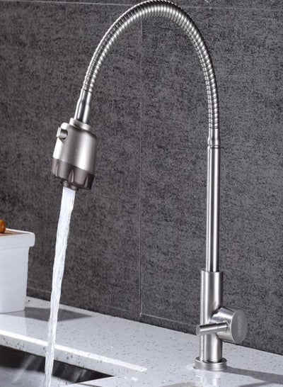 360 Flexible Degree Faucet Sprayer With Tap Silver