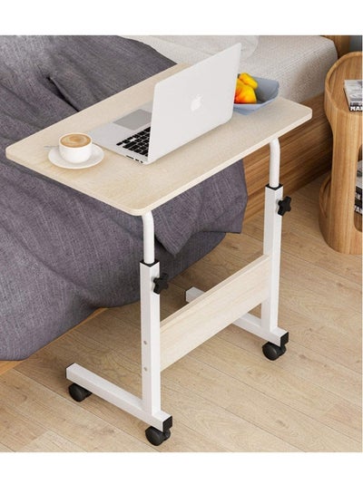 Adjustable Laptop Bed Side Table, Computer Desk with Wheel Castors for Home Office