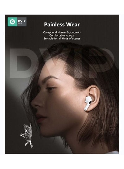Latest Wireless Bluetooth Headphones Noise Cancelling Mini Charging Case in-Ear Earbuds Built-in Mic Stereo Sound for iPhone Android iOS