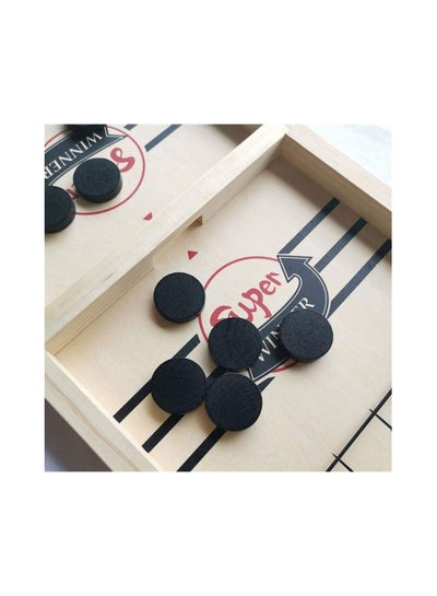 Bouncing chess hockey slingshot board game played by two intractive players best for indoor parties