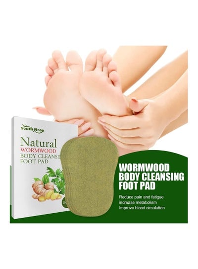 Foot Pad,Fadawe 16Pcs Natural Wormwood Body Cleansing Foot Pads Reduce Fatigue Increase Metabolism Improve Blood Circulation