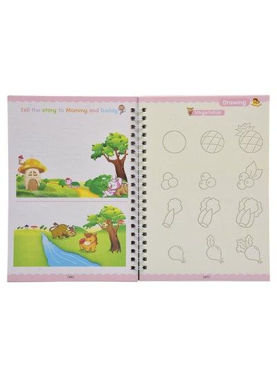 Sank Magic practice copybook for Kids Reusable Number & Letter Tracing Books, Drawing & Math Practice Books - Print Handwriting Workbook for Beginners Preschoolers & Kindergarten Kids