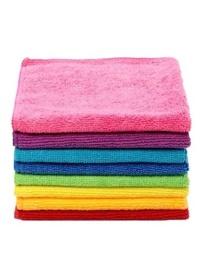 8-Piece Microfibre Cleaning Cloth Set Multicolour