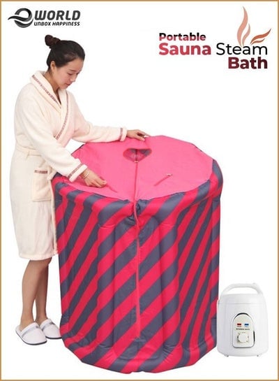 Mini Portable Sauna Room Steaming Spa Bath with Adjustable Heat Control Generator for Men and Women Fat Loss and Relaxation Therapy
