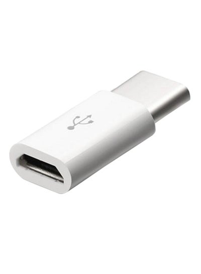 USB Type-C Male to Micro USB Adapter white